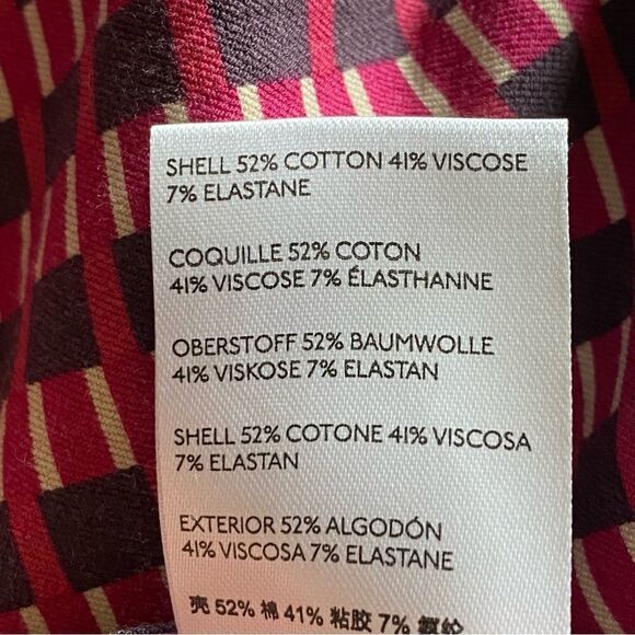 Anthropologie High Rise Pants Essential Slim Pant 8 Stretch Stripes - Picture 8 of 14